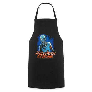Blauer Horror Zombie - Halloween Kostüm für Damen - Kochschürze - Schwarz - Vorne - AI Model Male 185 dark (185cm)