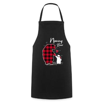 Nanny Bear - Cooking Apron - black - Front - AI Model Male 185 dark (185cm)