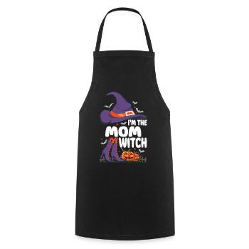 I'm the Mom Witch - Cooking Apron - black - Front - AI Model Male 185 dark (185cm)
