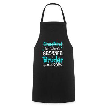 Bald Großer Bruder 2024 - Kochschürze - Schwarz - Vorne - AI Model Male 185 dark (185cm)