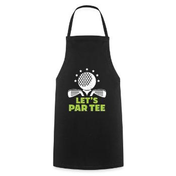 Golf Geschenk Für Golfer - Kochschürze - Schwarz - Vorne - AI Model Male 185 dark (185cm)