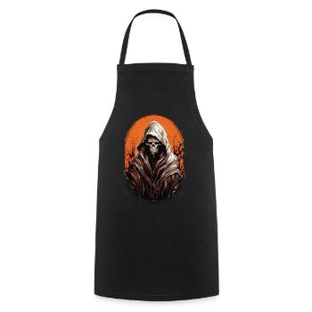 Spooky Halloween Grim Reaper Grim Reaper - Cooking Apron - black - Front - AI Model Male 185 dark (185cm)