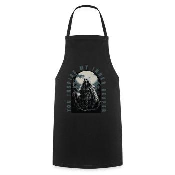 Creepy Grim ReaperYou Inspire My Inner Reaper - Cooking Apron - black - Front - AI Model Male 185 dark (185cm)
