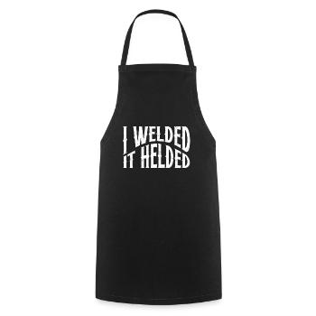 Welder Gift Profession Saying Welder - Cooking Apron - black - Front - AI Model Male 185 dark (185cm)