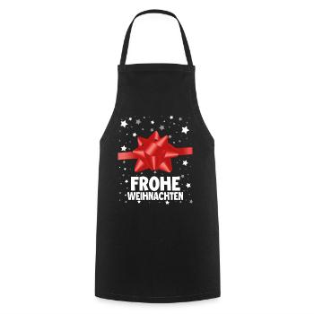 Frohe Weinachten - Kochschürze - Schwarz - Vorne - AI Model Male 185 dark (185cm)