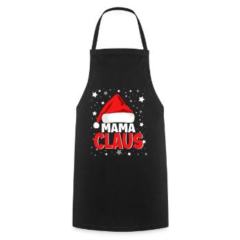 Maman Noël - Tablier de cuisine - noir - Devant - AI Model Male 185 dark (185cm)