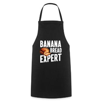 Banana Bread Baking Expert Bakery Baker - Cooking Apron - black - Front - AI Model Male 185 dark (185cm)