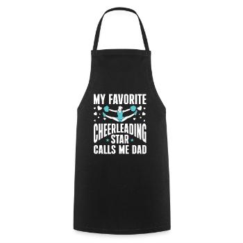Pom-pom girl Cheerleading Cheerleading Papa - Tablier de cuisine - noir - Devant - AI Model Male 185 dark (185cm)