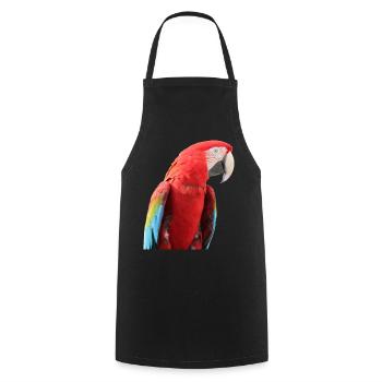 Papageien Vogel T-shirt Geschenk - Kochschürze - Schwarz - Vorne - AI Model Male 185 dark (185cm)