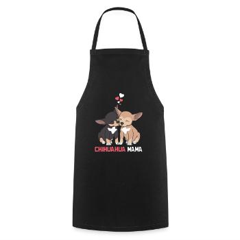 Beste Chihuahua Mama - Kochschürze - Schwarz - Vorne - AI Model Male 185 dark (185cm)