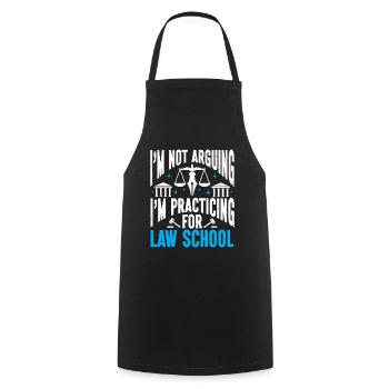 Lawyer Gift Law School Student Humor Lawyer - Cooking Apron - black - Front - AI Model Male 185 dark (185cm)