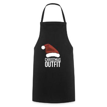 Tenue de Noël - Tablier de cuisine - noir - Devant - AI Model Male 185 dark (185cm)