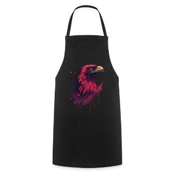 Eagle Pride Sport and Nation Coat of Arms Mascot - Cooking Apron - black - Front - AI Model Male 185 dark (185cm)