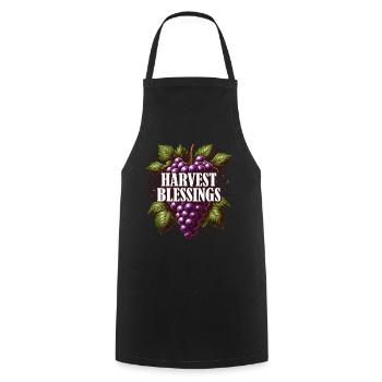 Blessing Harvest Thanksgiving Turkey Time for Boys - Cooking Apron - black - Front - AI Model Male 185 dark (185cm)
