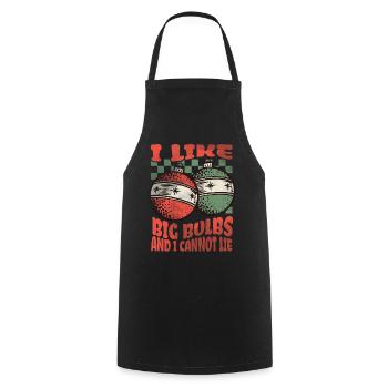 J’aime Big Bulbs et je ne peux pas mentir - Noël - Tablier de cuisine - noir - Devant - AI Model Male 185 dark (185cm)
