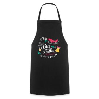 J’aime Big Bulbs et je ne peux pas mentir - Noël - Tablier de cuisine - noir - Devant - AI Model Male 185 dark (185cm)