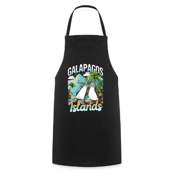 Galapagos Islands - Cooking Apron - black - Front - AI Model Male 185 dark (185cm)