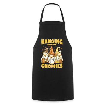 Hanging With My Gnomies - Kochschürze - Schwarz - Vorne - AI Model Male 185 dark (185cm)