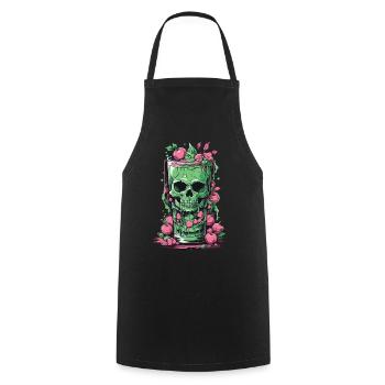 Cadeau gothique Cocktail sorcières magiques Design occulte - Tablier de cuisine - noir - Devant - AI Model Male 185 dark (185cm)