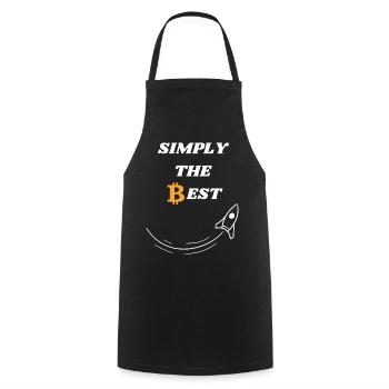 Tout simplement le meilleur - Tablier de cuisine - noir - Devant - AI Model Male 185 dark (185cm)