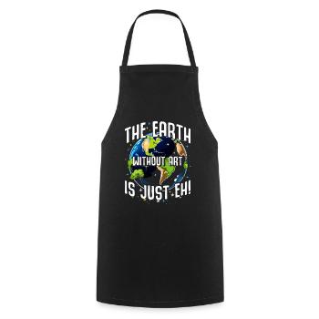 La Terre sans l’art, c’est juste - Tablier de cuisine - noir - Devant - AI Model Male 185 dark (185cm)