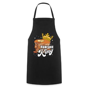 Pancake King - Cooking Apron - black - Front - AI Model Male 185 dark (185cm)