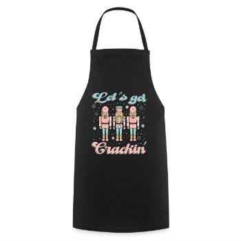C’est parti pour le crack - Tablier de cuisine - noir - Devant - AI Model Male 185 dark (185cm)