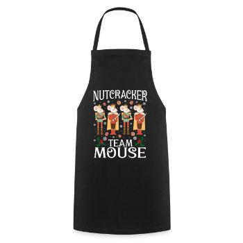 Nutcracker Team Mouse - Kochschürze - Schwarz - Vorne - AI Model Male 185 dark (185cm)