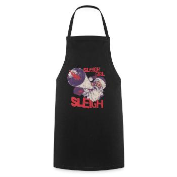 Sleigh Girl Sleigh Funny Ugly Christmas für Frauen - Kochschürze - Schwarz - Vorne - AI Model Male 185 dark (185cm)