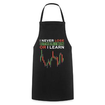 Stock Market Daytrading - Kochschürze - Schwarz - Vorne - AI Model Male 185 dark (185cm)