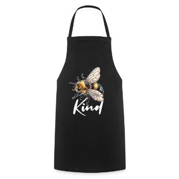Bee Kind - Kochschürze - Schwarz - Vorne - AI Model Male 185 dark (185cm)