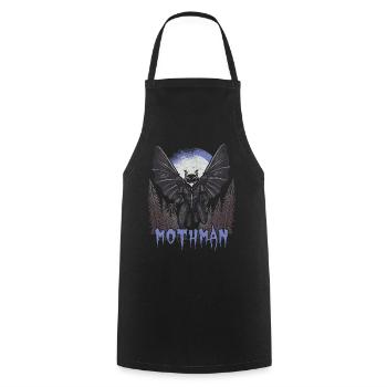 Mothman - Cooking Apron - black - Front - AI Model Male 185 dark (185cm)