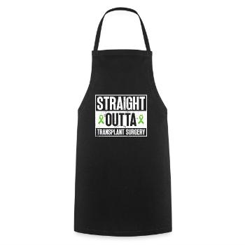 Organ Donor Organ Transplant Organ Donation - Cooking Apron - black - Front - AI Model Male 185 dark (185cm)