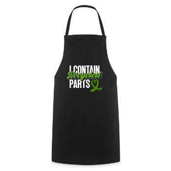 Don d’organes Greffe d’organes Don d’organes - Tablier de cuisine - noir - Devant - AI Model Male 185 dark (185cm)
