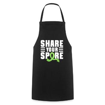 Don d’organes Greffe d’organes Don d’organes - Tablier de cuisine - noir - Devant - AI Model Male 185 dark (185cm)
