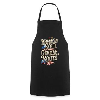 American Soul German Roots Germany America - Cooking Apron - black - Front - AI Model Male 185 dark (185cm)