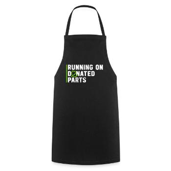 Organ Donor Organ Transplant Organ Donation - Cooking Apron - black - Front - AI Model Male 185 dark (185cm)