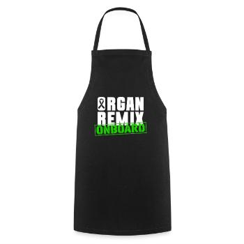 Organ Donor Organ Transplant Organ Donation - Cooking Apron - black - Front - AI Model Male 185 dark (185cm)