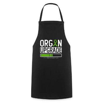 Organ Donor Organ Transplant Organ Donation - Cooking Apron - black - Front - AI Model Male 185 dark (185cm)