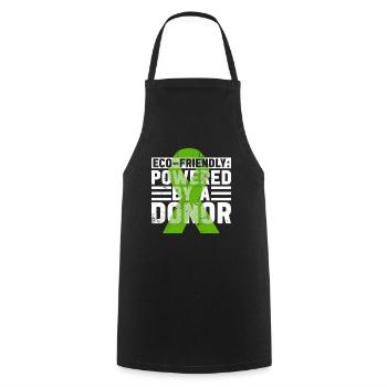Organ Donor Organ Transplant Organ Donation - Cooking Apron - black - Front - AI Model Male 185 dark (185cm)