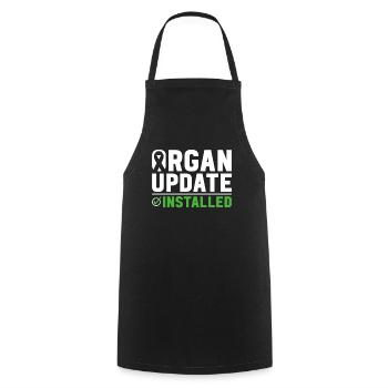 Organ Donor Organ Transplant Organ Donation - Cooking Apron - black - Front - AI Model Male 185 dark (185cm)