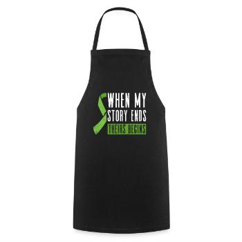 Organ Donor Organ Transplant Organ Donation - Cooking Apron - black - Front - AI Model Male 185 dark (185cm)