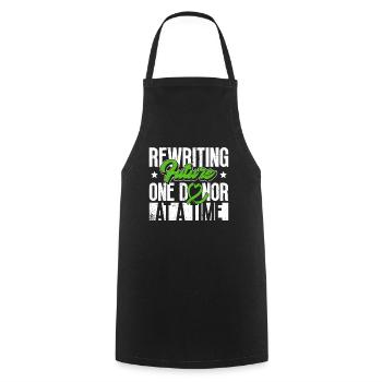Organ Donor Organ Transplant Organ Donation - Cooking Apron - black - Front - AI Model Male 185 dark (185cm)