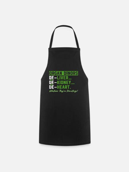 Don d’organes Greffe d’organes Don d’organes - Tablier de cuisine - noir