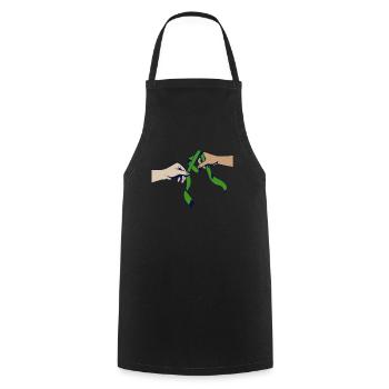 Don d’organes Greffe d’organes Don d’organes - Tablier de cuisine - noir - Devant - AI Model Male 185 dark (185cm)