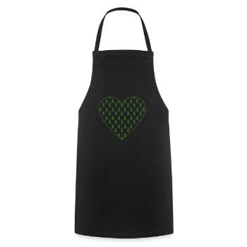 Organ Donor Organ Transplant Organ Donation - Cooking Apron - black - Front - AI Model Male 185 dark (185cm)