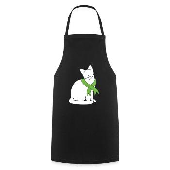 Organ Donor Organ Transplant Organ Donation - Cooking Apron - black - Front - AI Model Male 185 dark (185cm)