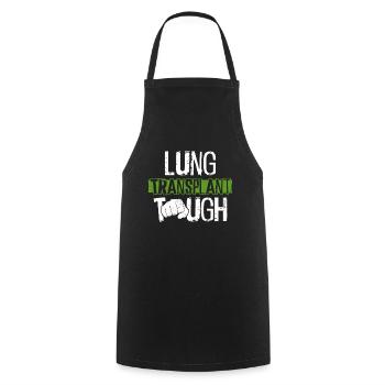 Organ Donor Lunge Organ Transplant - Cooking Apron - black - Front - AI Model Male 185 dark (185cm)