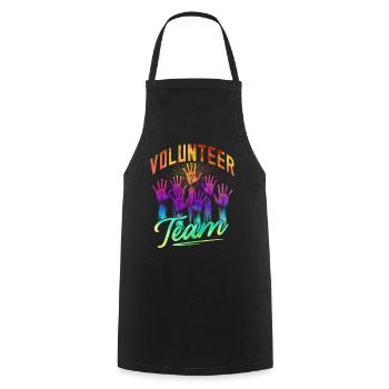 Volunteer Team - Cooking Apron - black - Front - AI Model Male 185 dark (185cm)