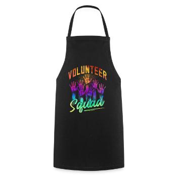 Volunteer Squad - Cooking Apron - black - Front - AI Model Male 185 dark (185cm)